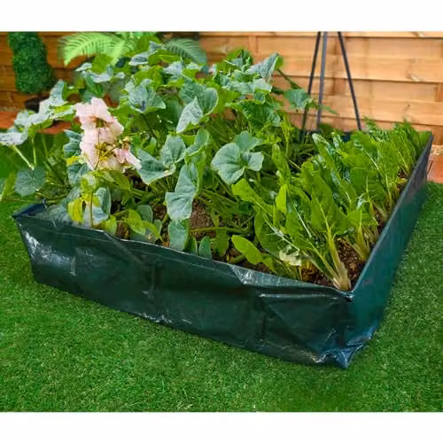 mysmartbuy Green Raised Square Grow Bag Planter, H25 x W97 x D97 cm – 2