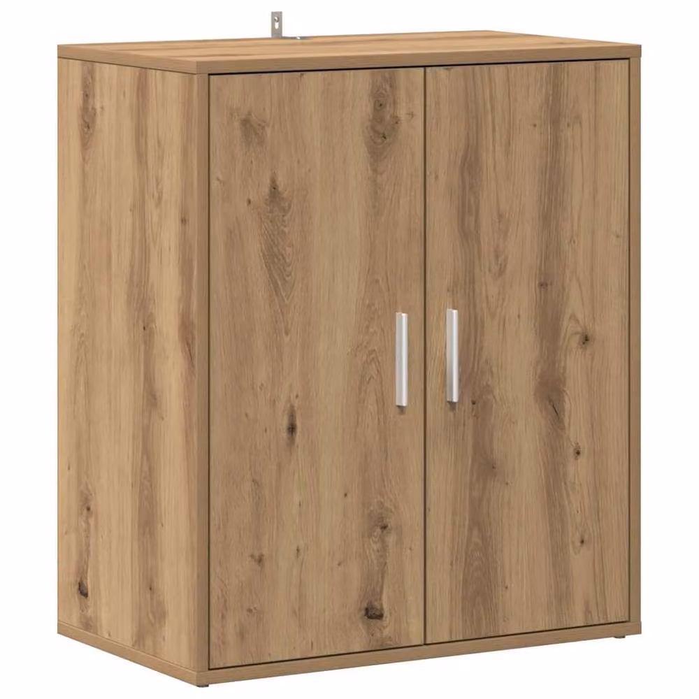 Berkfield Home Artisan Oak Shoe Cabinet in Brown, W: 60 cm, D: 35 cm, H: 70 cm – 2