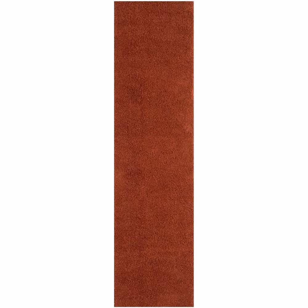 THE RUGS Terra Plain Soft High Pile Shaggy Rug, W: 240 cm, D: 340 cm, Orange/Terracotta – 6