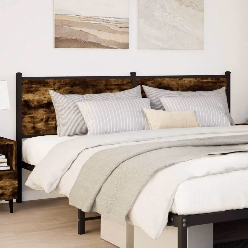 Berkfield Home Smoked Oak Headboard in Brown, Width: 180 cm – 2