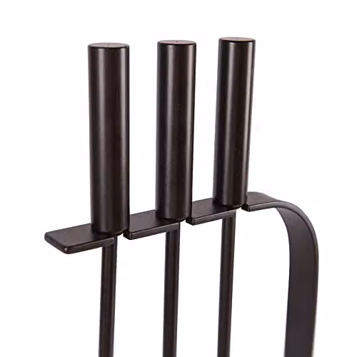 Hammer & Tongs Goodwood 4 Piece Fireside Companion Set in Black – 5