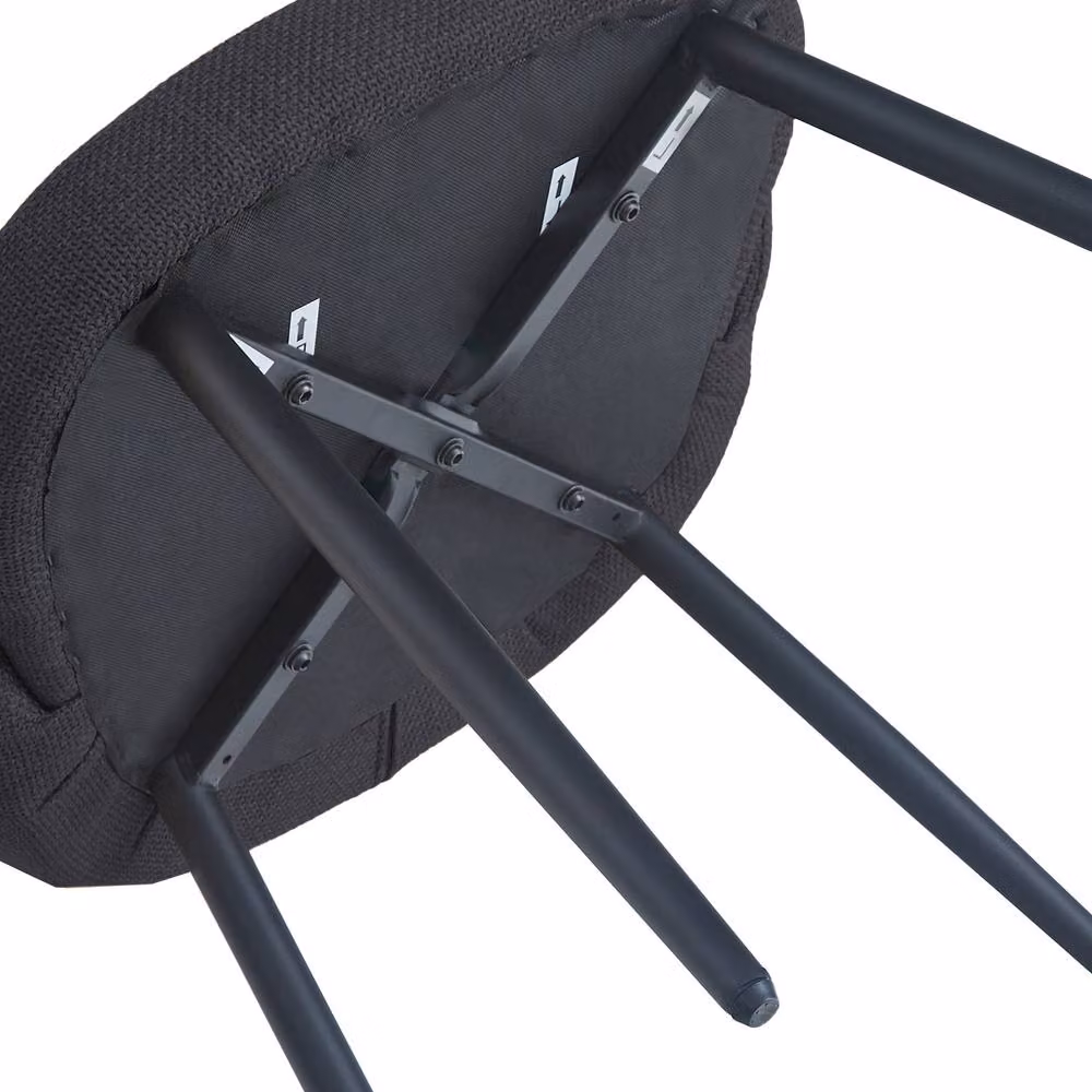 SONARA Modern Set of 2 Grey Fabric Ergonomic Dining Chairs with Armrests – 8