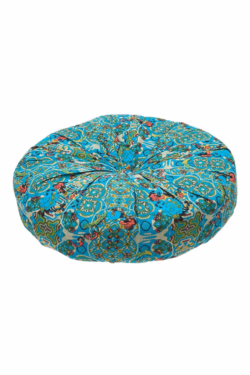 Living and Home Bohemian Style Round Plush Tatami Floor Seat Cushion in Blue – 5