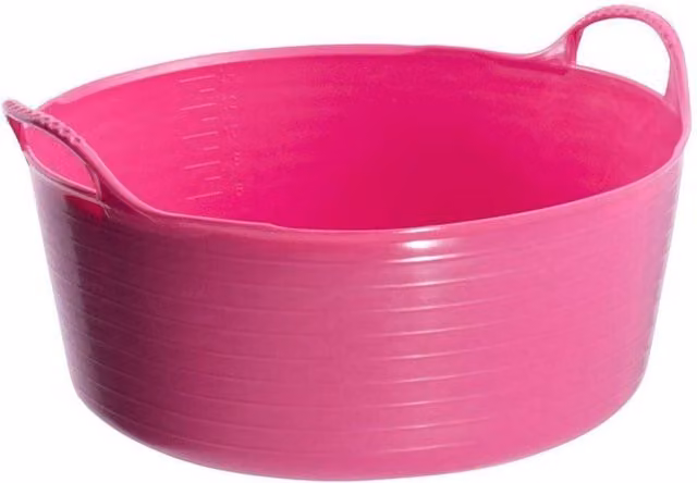 Red Gorilla Tubtrug Small Shallow Pink 15L Plastic Tub – 1