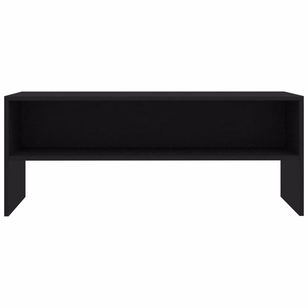 Berkfield Home Black Classic TV Cabinet in Engineered Wood, W/D/H: 100 x 40 x 40 cm – 4