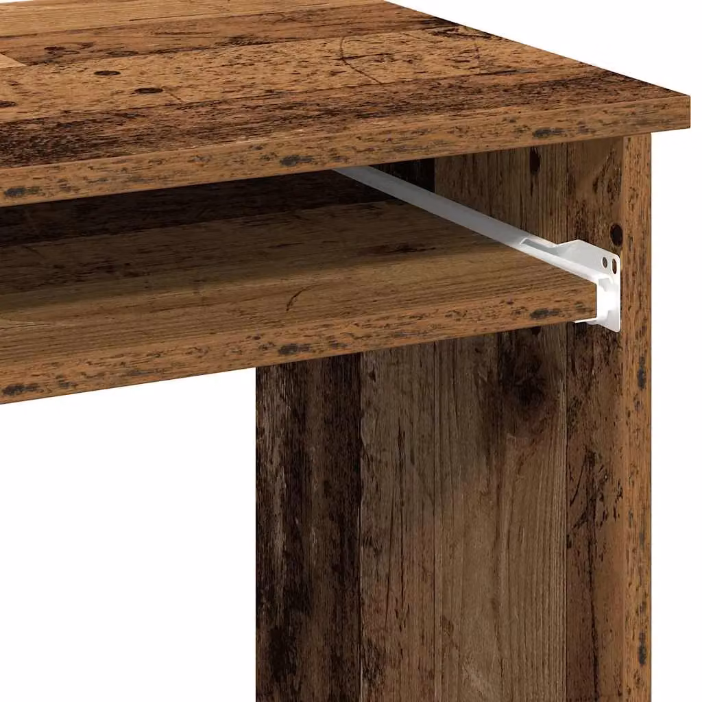 Berkfield Home Computer Desk with Shelves in Brown Old Wood, W/D/H: 84 x 40 x 78 cm – 6