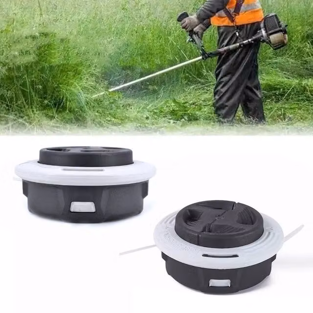NESTLUNE 2 Pack of Black Autocut C26-2 Mowing Strimmer Spools for Stihl, 1.25kg