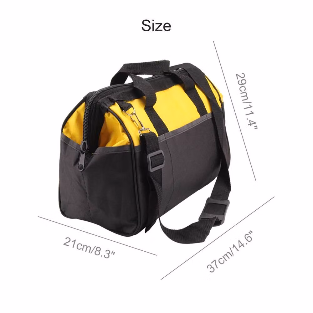 SPETLEK 16 inch Professional Multi-Purpose Tool Bag with Shoulder Strap in Yellow, Black and Multicolour – 2