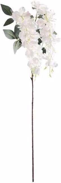 KDMD Essential White Wisteria 2 Pack Floral Decoration