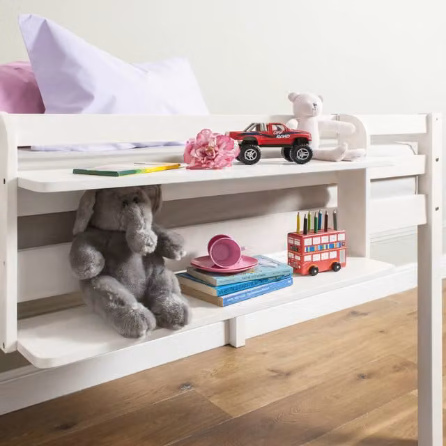 Noa and Nani Double Shelf for Cabin or Bunk Beds in White