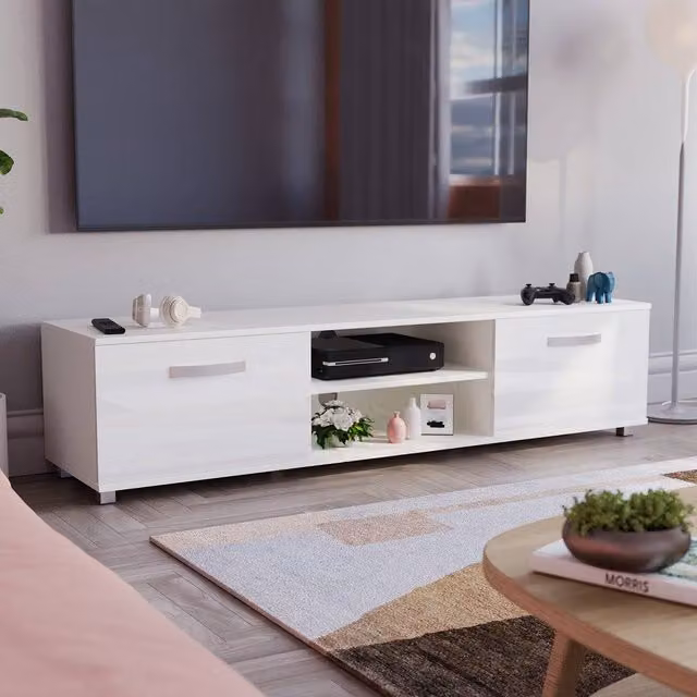 HD Designs Cosmo 2 Door TV Unit in White – 1
