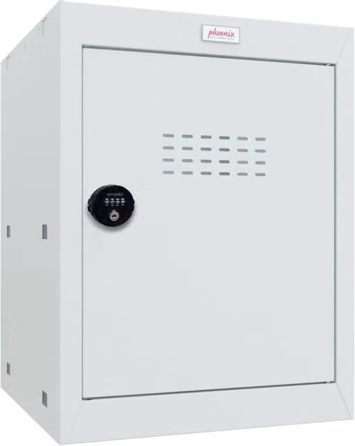 Phoenix Safe Company CL0544GGC Light Grey Cube Locker with Combination Lock, W: 50 cm, D: 50 cm, H: 50 cm – 1