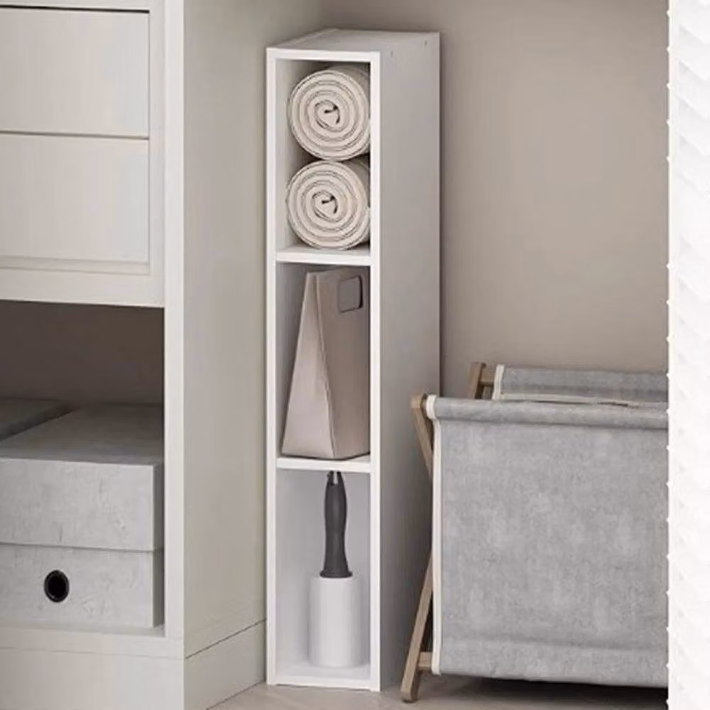 EONLION 3-Tier Bathroom Floor Cabinet Storage Organizer in White – 2