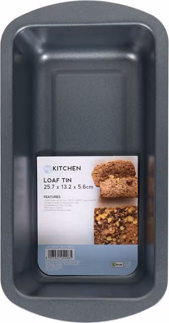 My Kitchen Non-Stick Rectangular Carbon Steel Loaf Tin, Grey