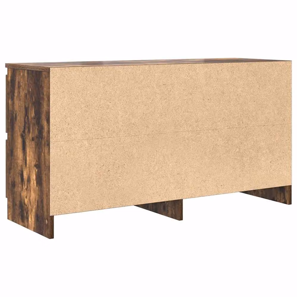 Berkfield Home Smoked Oak TV Cabinet in Brown, W/D/H: 100 x 35 x 54 cm – 4