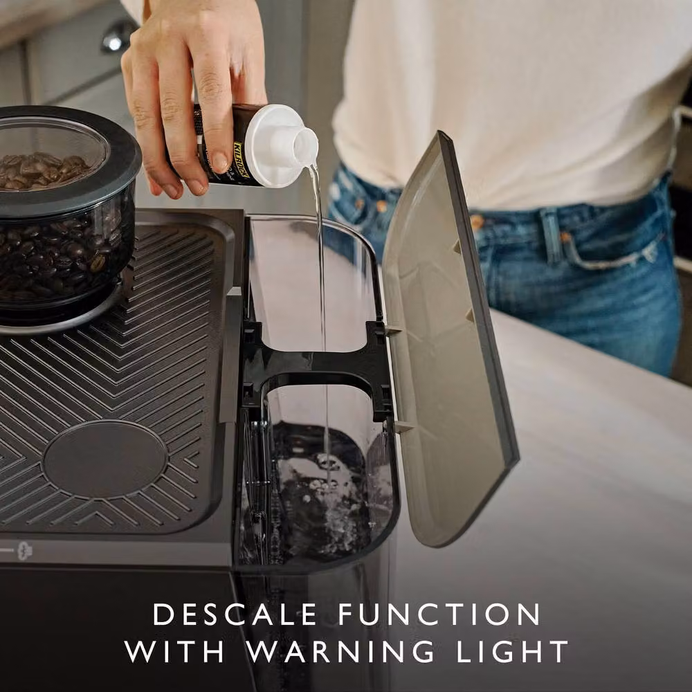 Dualit Espressivo Pro Espresso Coffee Machine with Built-In Burr Grinder in Grey – 9