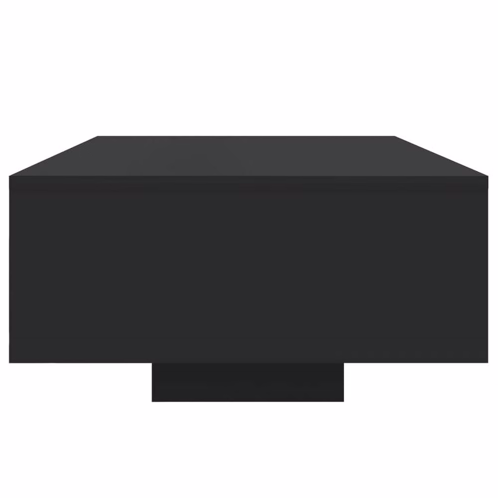 Berkfield Home Modern Black Coffee Table with LED Lights W: 85 cm, D: 55 cm, H: 31 cm – 4