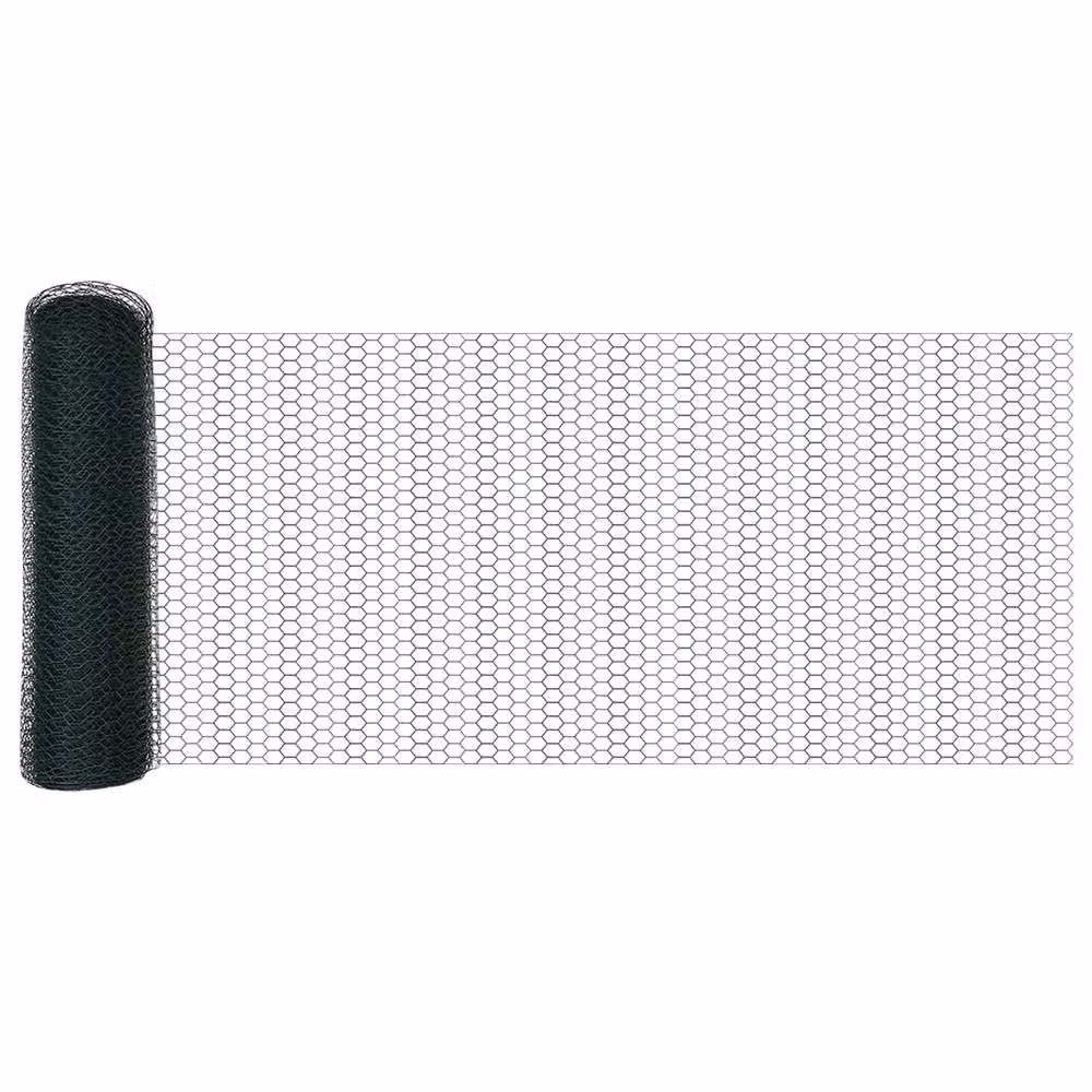 Berkfield Home Green Hexagon Steel Fence, PVC-Coated, W: 0.6 m, L: 10 m – 2