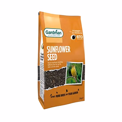 Gardman Sunflower Seed for Wild Birds, 2.8 kg