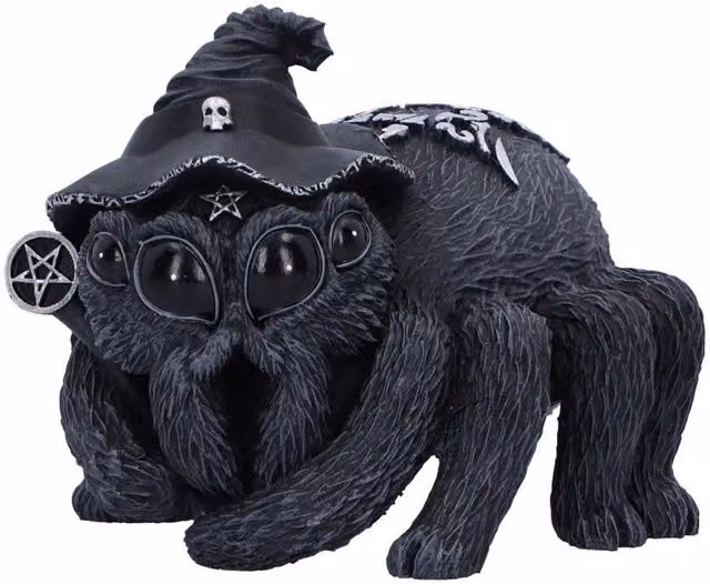 Nemesis Now Arachnias Occult Spider Figurine, Black, Height: 8 cm