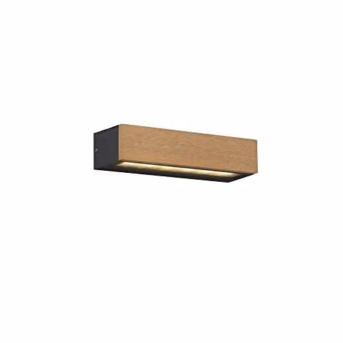 Netlighting Lako LED Outdoor Wood Wall Lamp in Brown IP65