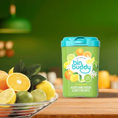 Bin Buddy Bin Freshener Deodoriser Powder Citrus Zest 450g – 4