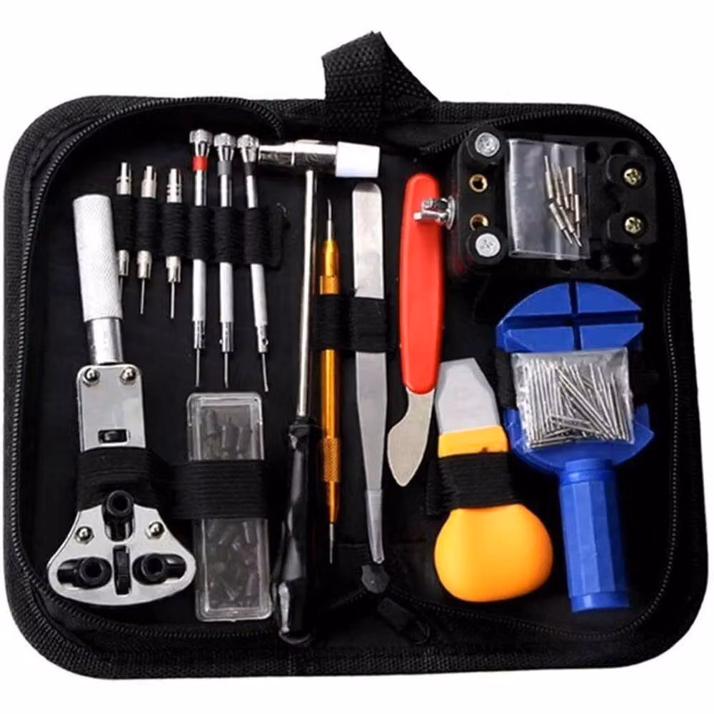 SPETLEK 147-Piece Watch Repair Tool Kit in Black, W/D/H: 52.0 x 520.0 x 10000.0 mm – 4