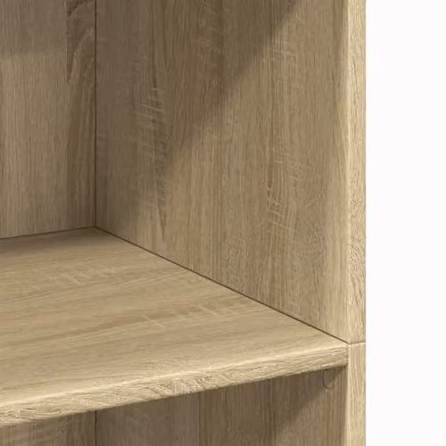 vidaXL Minimalist Highboard in Brown MDF, W/D/H: 70 x 41 x 124 cm – 4