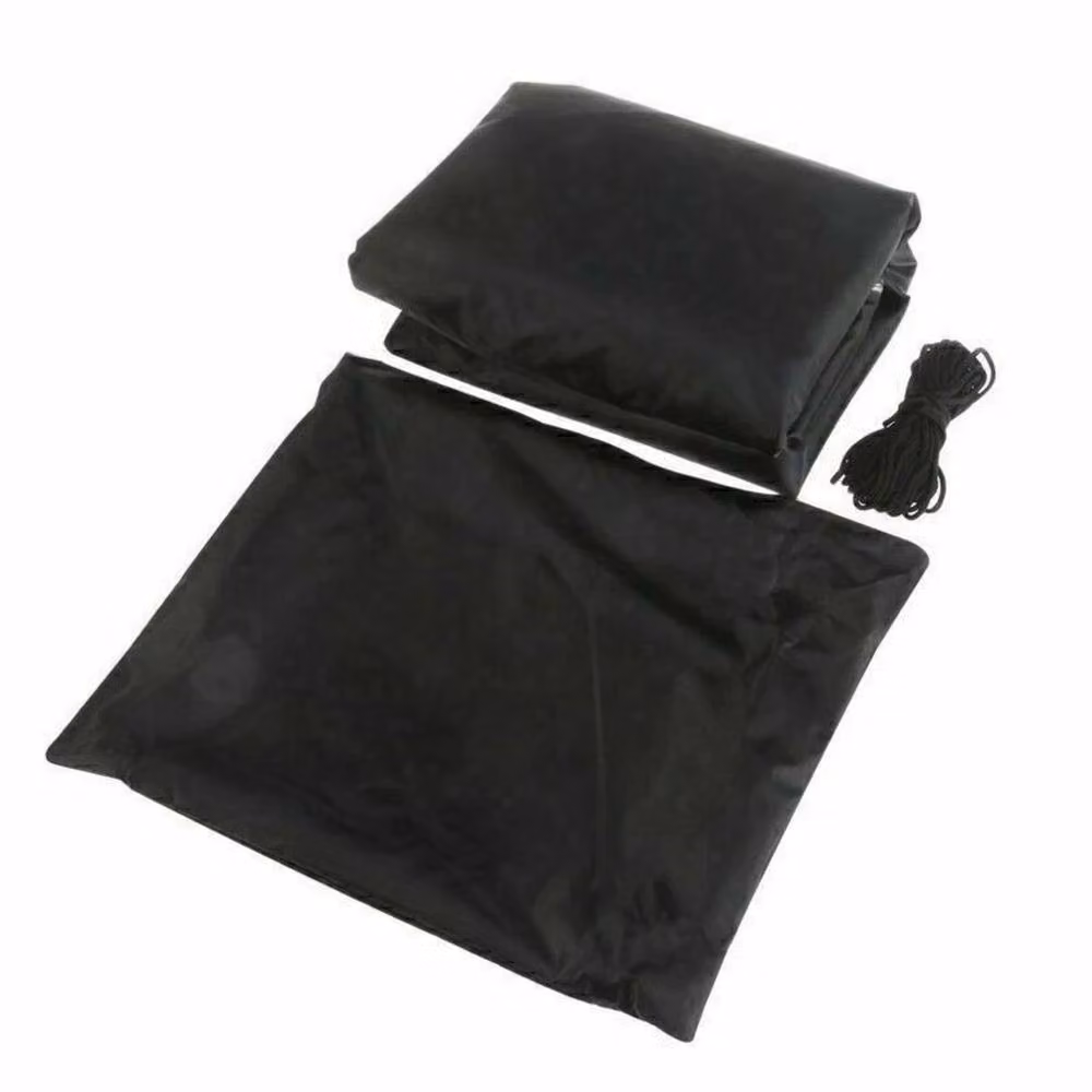 SPETLEK Heavy Duty Square Furniture Cover for Garden and Patio, Black, 123 x 123 cm – 2