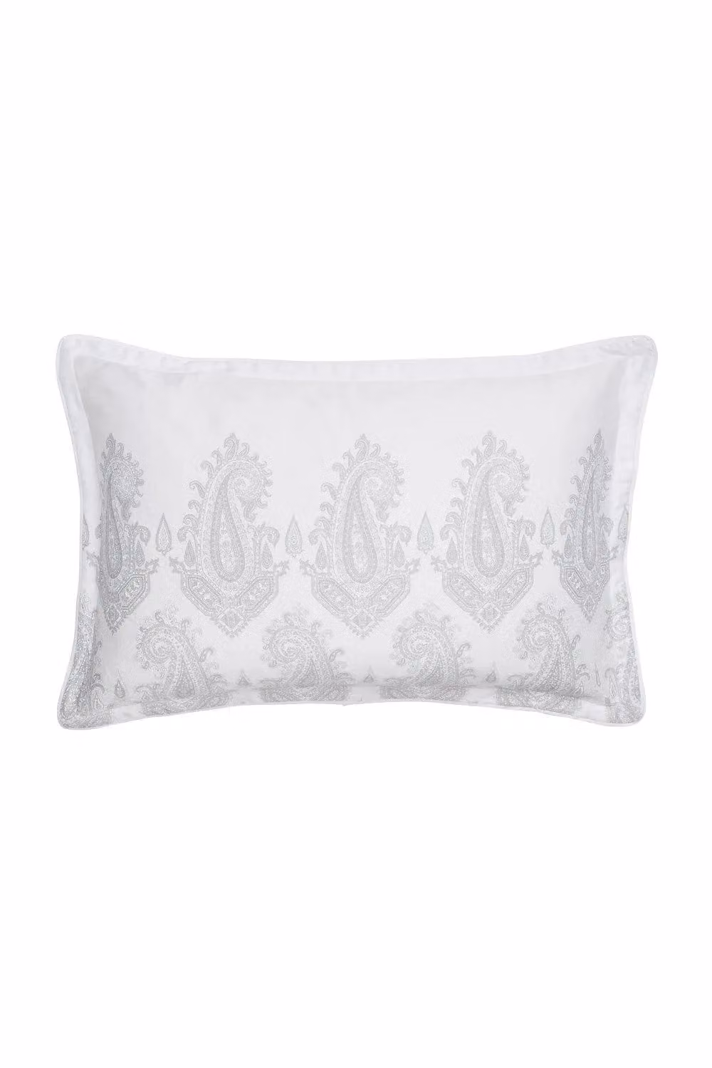 Nalu Nicole Scherzinger Dalisay Cotton Mako Satin Duvet Cover and Pillowcase Set, White and Silver, W/D/H: 180 x 200 cm – 2