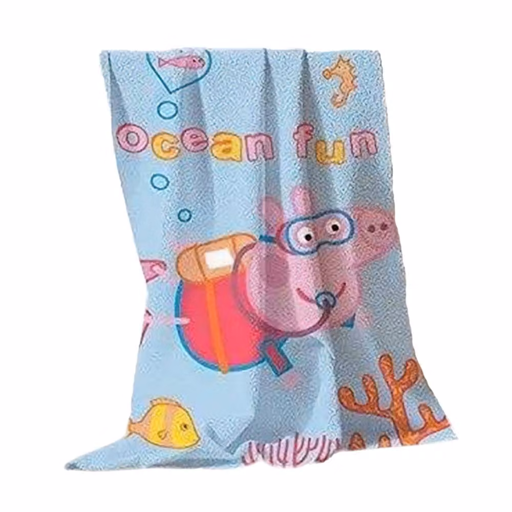Peppa Pig Ocean Fun Cotton Towel in Blue, W 70 cm x H 140 cm – 2