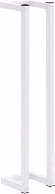 Berkfield Home Wall Mounted Metal Towel Rack, White, W/D/H: 12.5 x 12.5 x 60 cm – 1