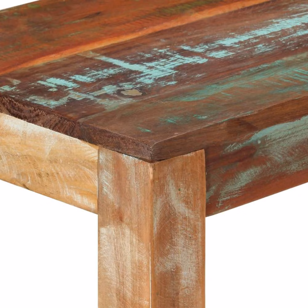 Berkfield Home Rustic Solid Reclaimed Wood Console Table W/D/H: 110 x 35 x 76 cm – 2