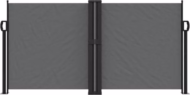 Berkfield Home Retractable Single Side Awning in Anthracite, W/D/H: 1200 x 120 x 120 cm