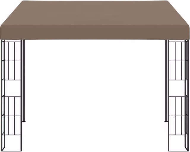 Berkfield Home Wall-mounted Gazebo in Beige, W/D/H: 300 x 300 x 262 cm – 1