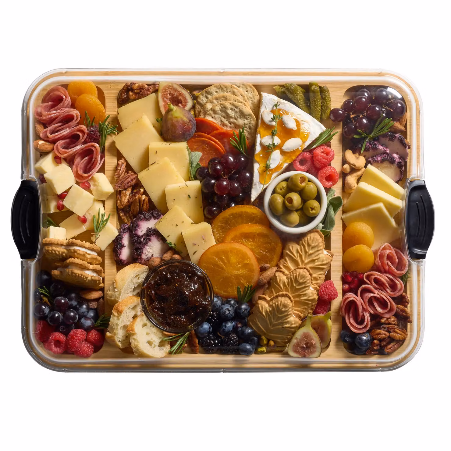 Farberware Build-a-Board Bamboo Rectangular Board, Brown, W: 30.5 cm, D: 40.5 cm, H: 1.0 cm – 6
