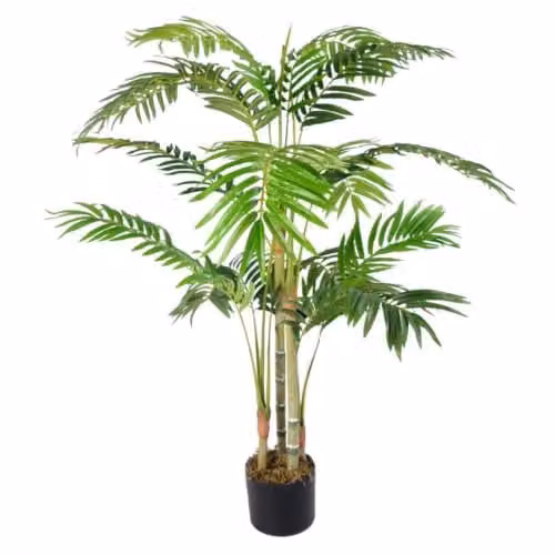 Leaf Green Artificial Palm Tree, H 120 cm x W 80 cm x D 80 cm