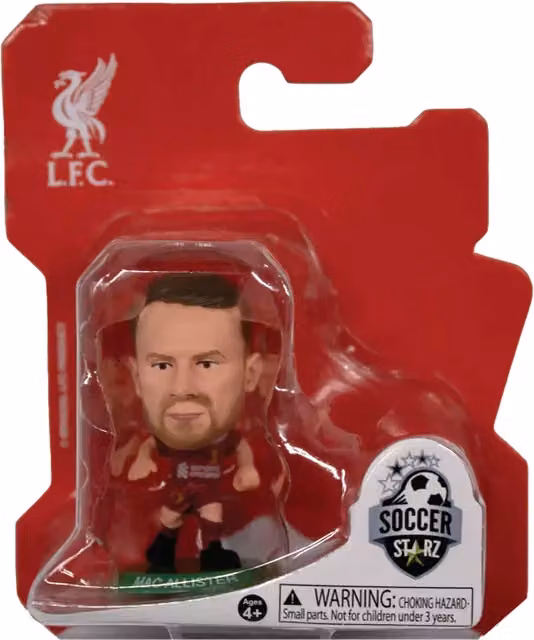 SoccerStarz Liverpool FC Alexis Mac Allister Home Kit 2025 Mini Figure, Red