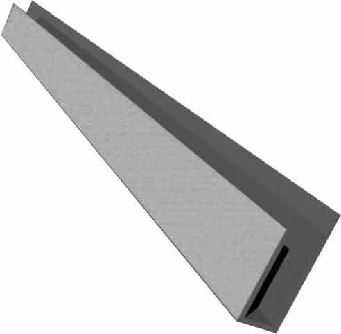 Freefoam Storm Grey Smooth Soffit J Trim, 5m
