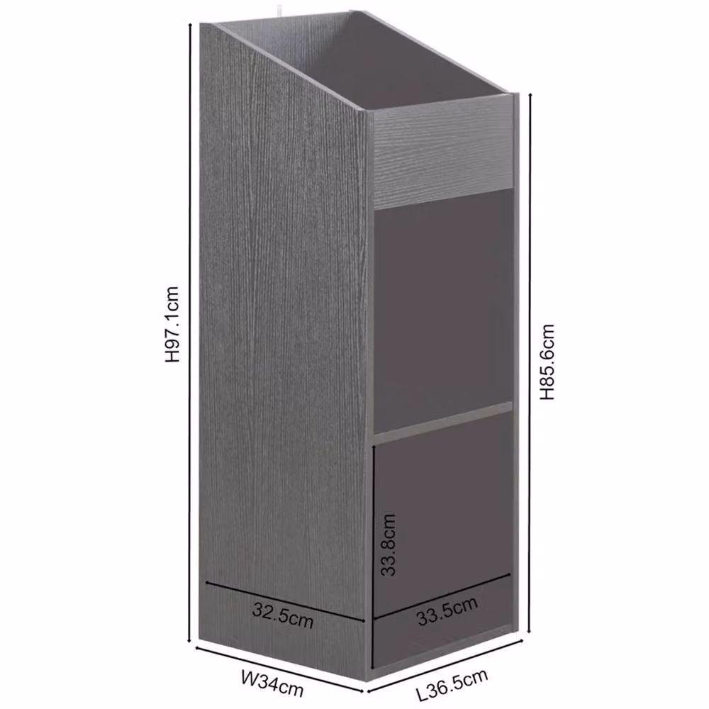 VOGREX Modern Black 2 Level Vinyl Record Storage Unit and LP Holder – 2