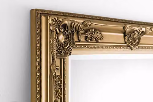 Julian Bowen Palais Antique Gold Full Length Leaner or Wall Mounted Dressing Mirror, H 170 cm x W 70 cm – 7