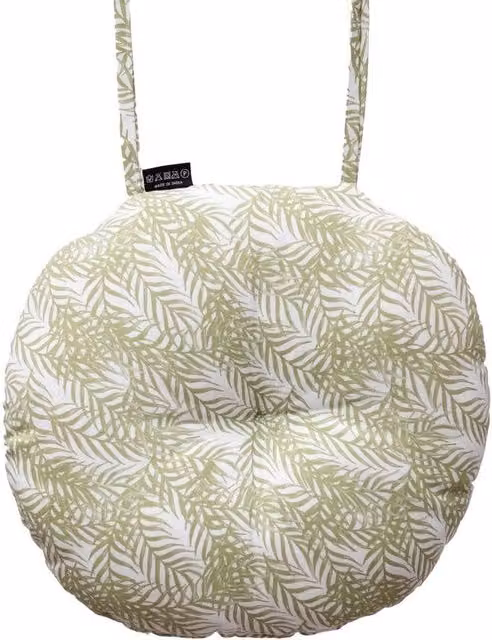 Ascalon Design Ltd Round Seat Pad in Green, W: 40 cm x D: 40 cm