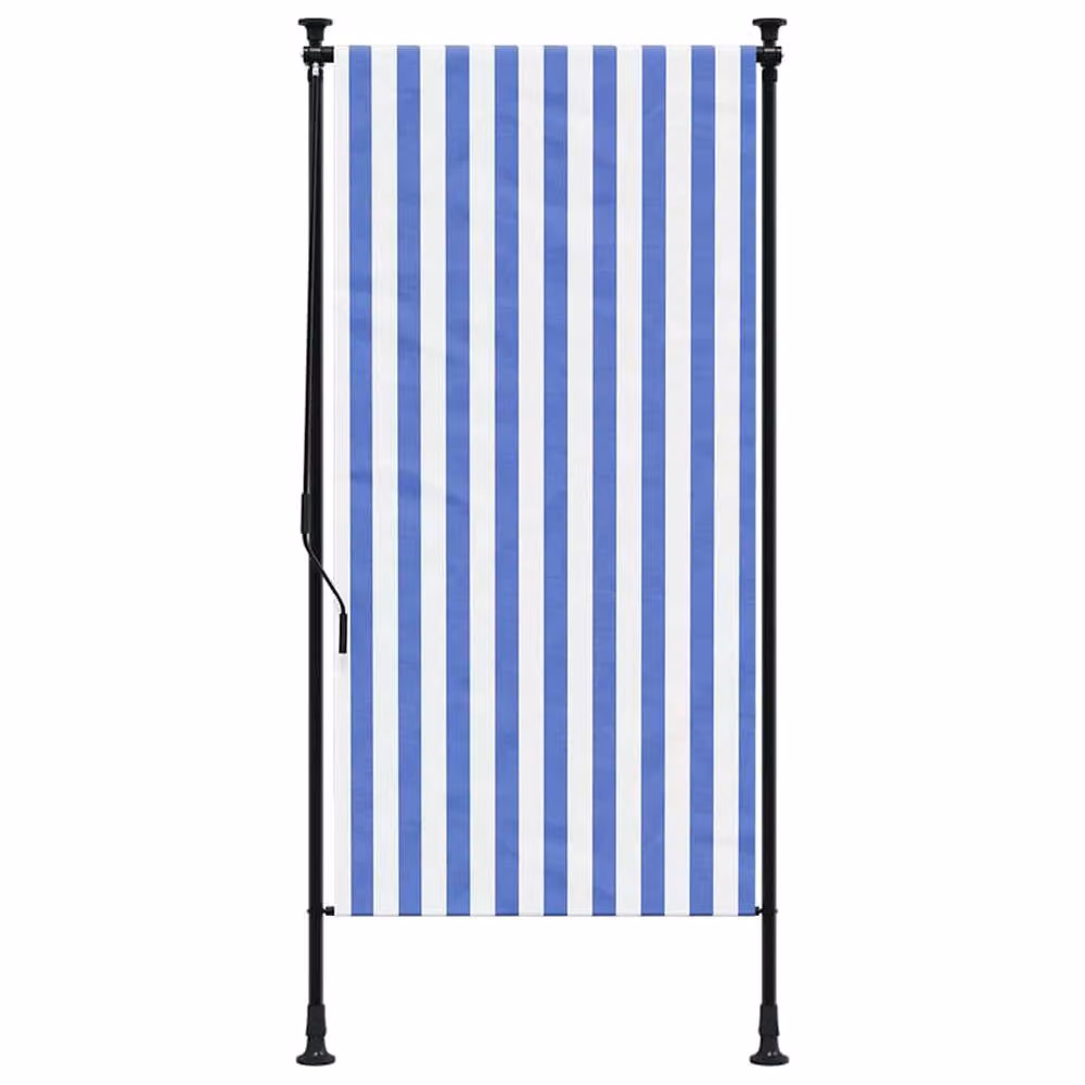Berkfield Home Outdoor Roller Blind in Blue and White, W/D/H: 120 x 270 cm – 3