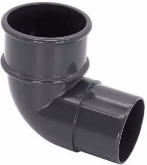FloPlast Mini Gutter Pipe Bend 92.5 Degree 50mm Anthracite Grey
