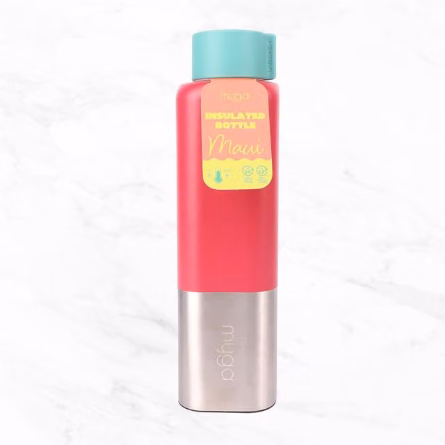 Myga Square Bottle, Pink, 650ml