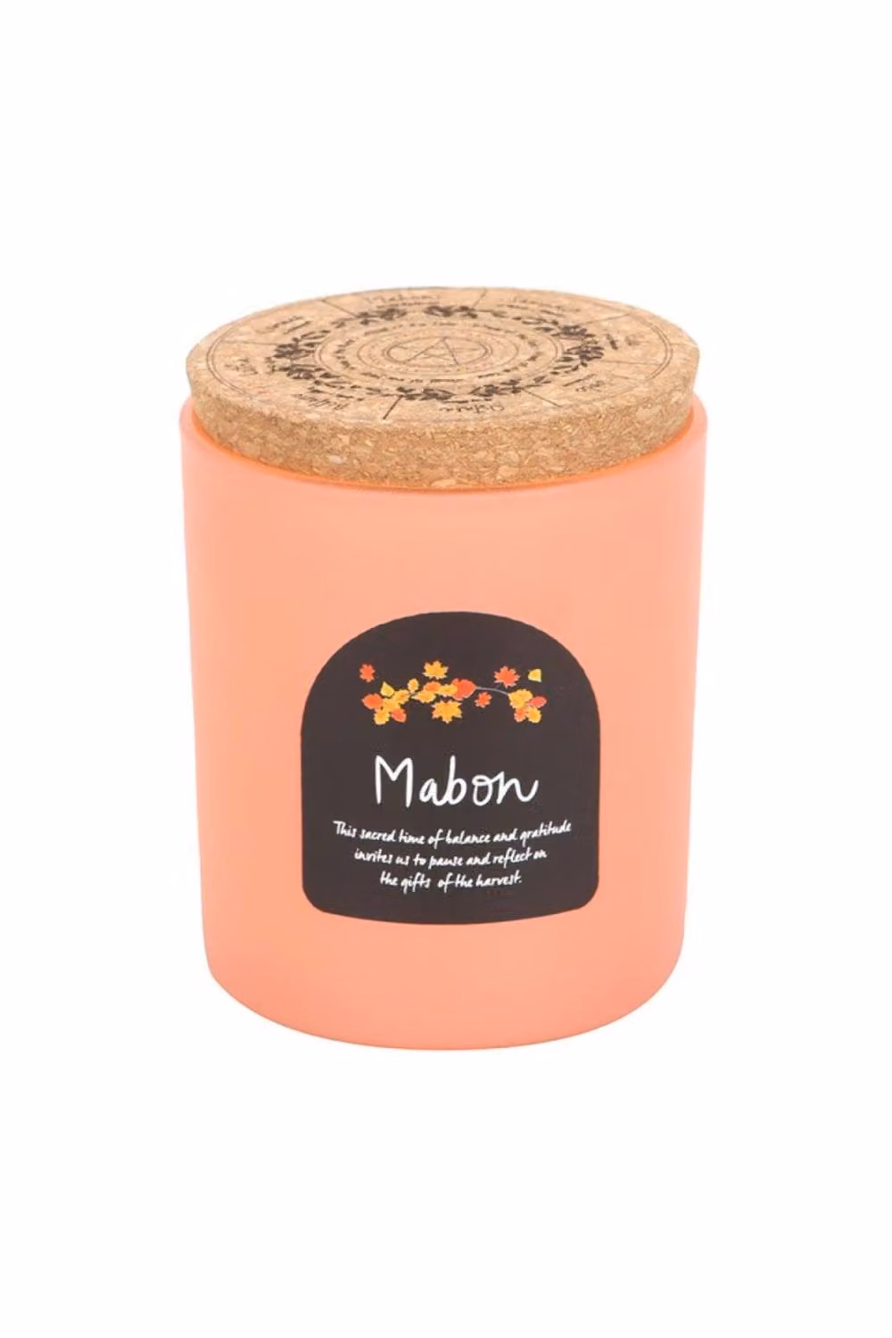 KDMD Mabon Apple Wheel of the Year Candle in Peach for Autumn Equinox – 2