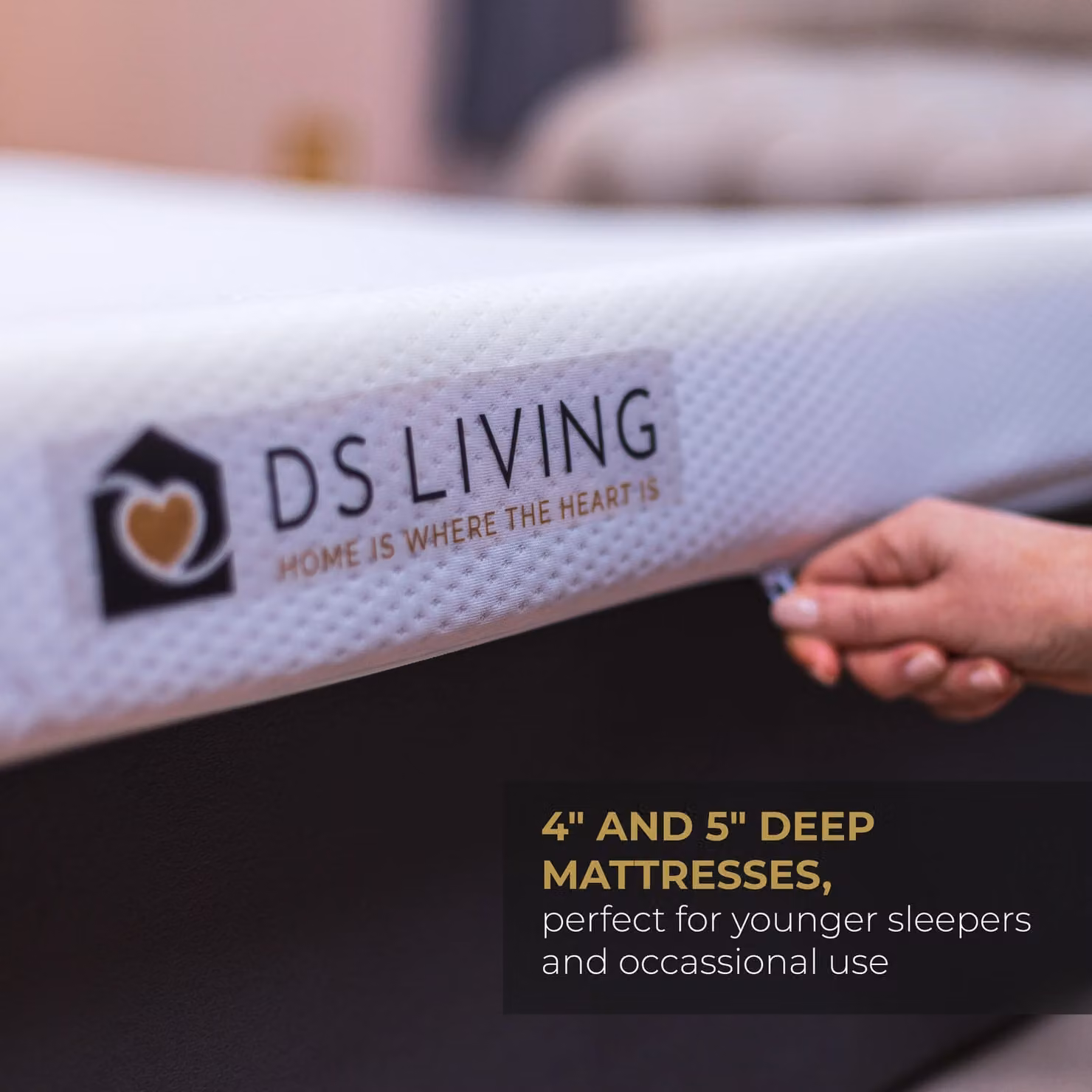 DS Living PureDream Memory Foam Orthopaedic Mattress for Children, White, W/D/H: 90 x 200 x 12.7 cm – 7
