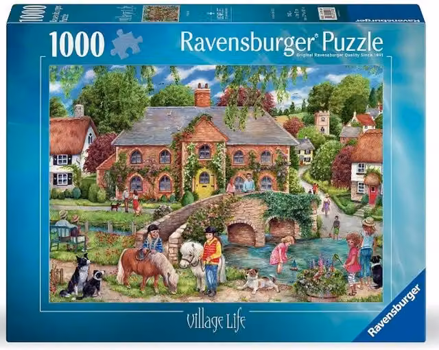 Ravensburger Village Life 1000 Piece Landscape Jigsaw Puzzle in Multicolour