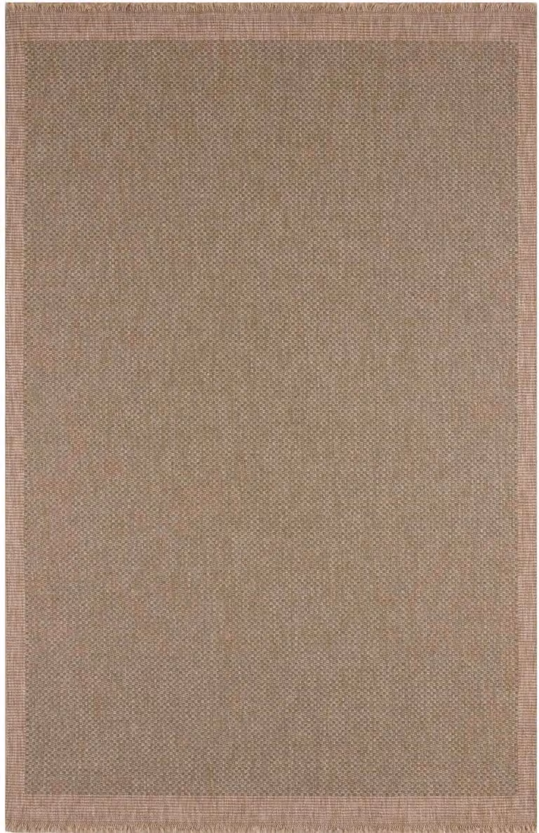THE RUGS Green Jute-Look Square Dots Design Outdoor Garden Patio Rug, W/D/H: 160 x 230 cm