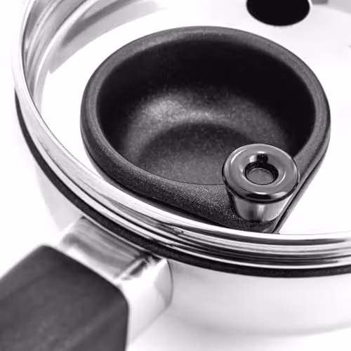 Judge Essentials Non-Stick Stainless Steel Frying Pan with Glass Lid, Silver, Diameter: 16 cm – 3